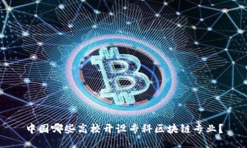 中国哪些高校开设专科区块链专业?