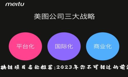 最新区块链项目名称推荐：2023年你不可错过的前沿科技!