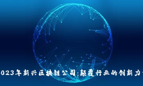 2023年新兴区块链公司：颠覆行业的创新力量